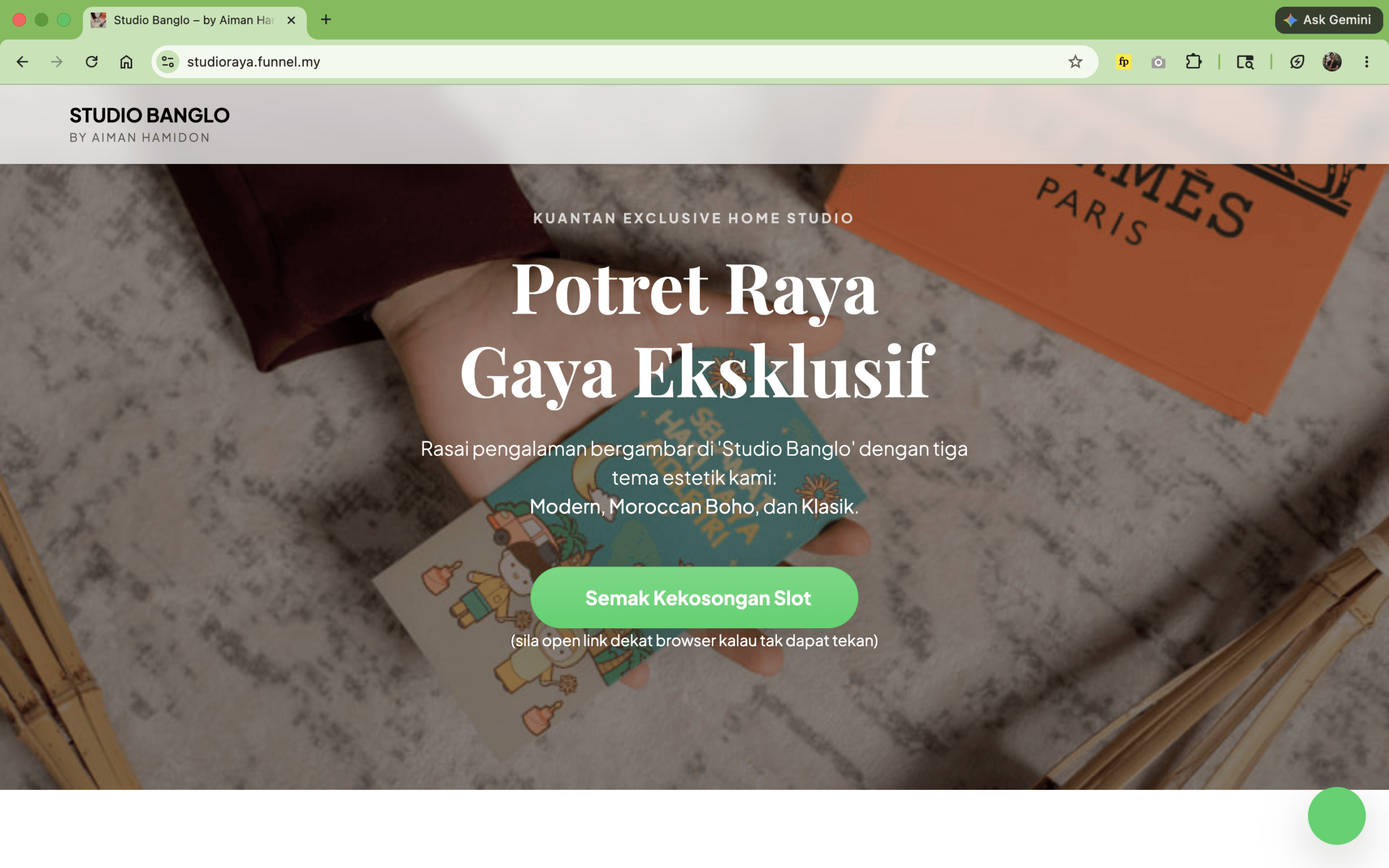 website Studio Banglo Raya